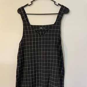 Grid Pinafore dress
